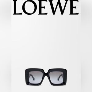 Loewe Black Square Gradient Lens Sunglasses